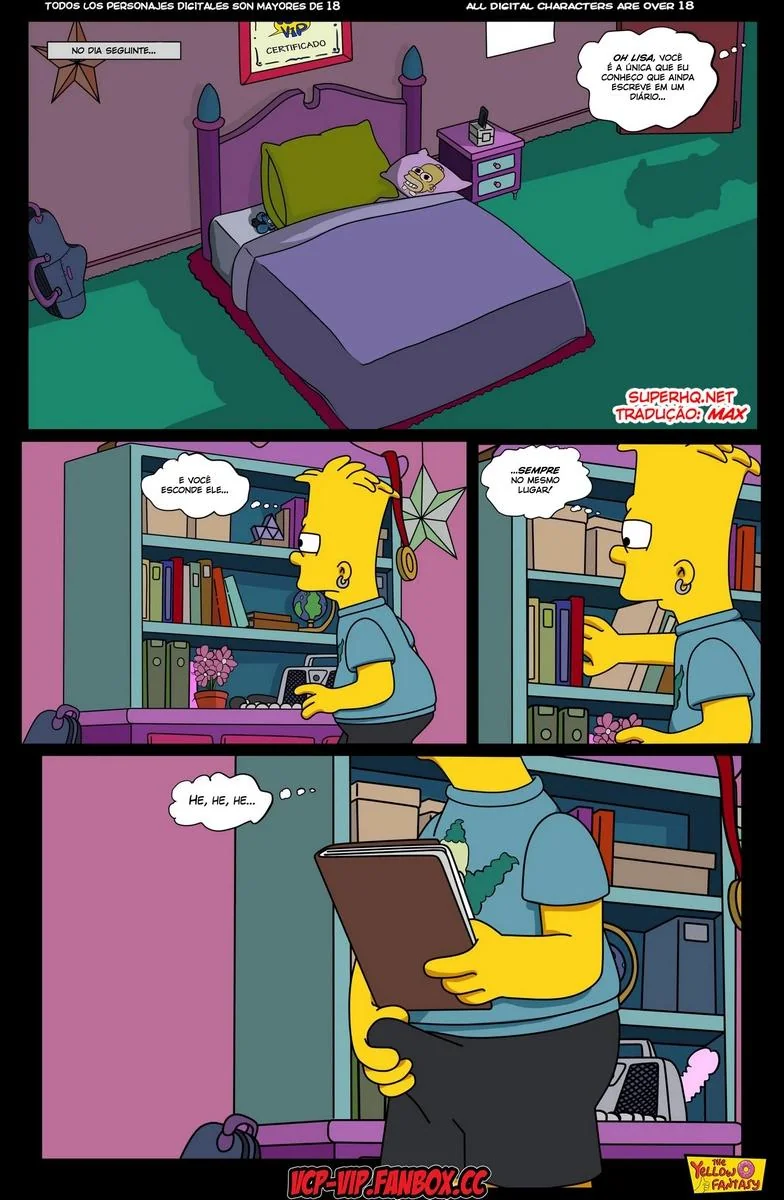Marge Descobre Segredo de Lisa – A Piranha dos Simpsons em HQ Brasileiro