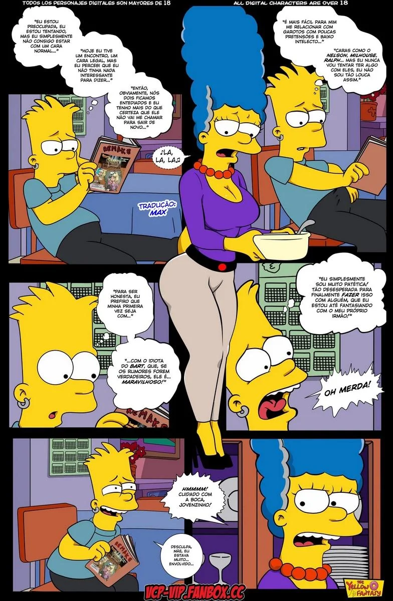 Marge Descobre Segredo de Lisa – A Piranha dos Simpsons em HQ Brasileiro