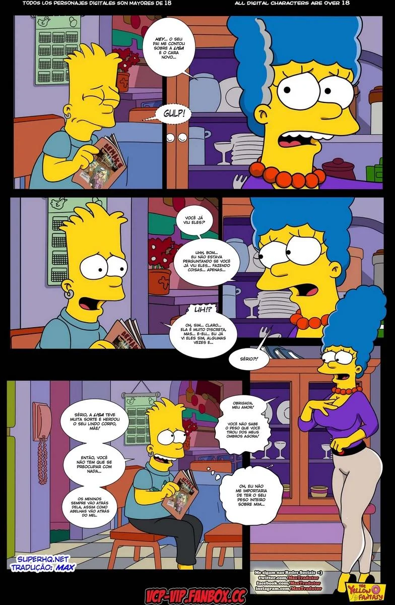 Marge Descobre Segredo de Lisa – A Piranha dos Simpsons em HQ Brasileiro