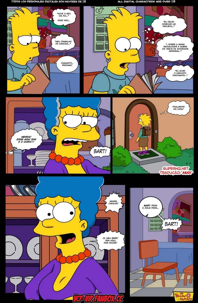 Marge Descobre Segredo de Lisa – A Piranha dos Simpsons em HQ Brasileiro