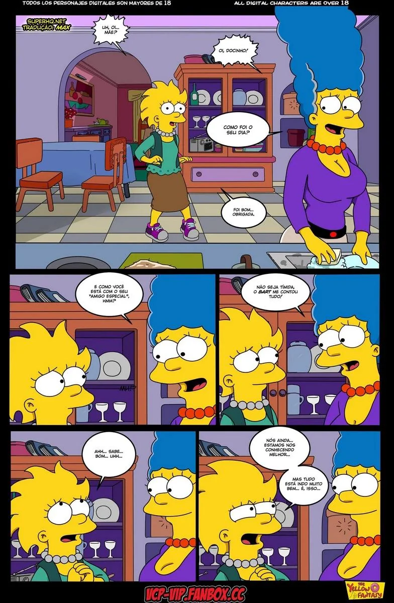 Marge Descobre Segredo de Lisa – A Piranha dos Simpsons em HQ Brasileiro