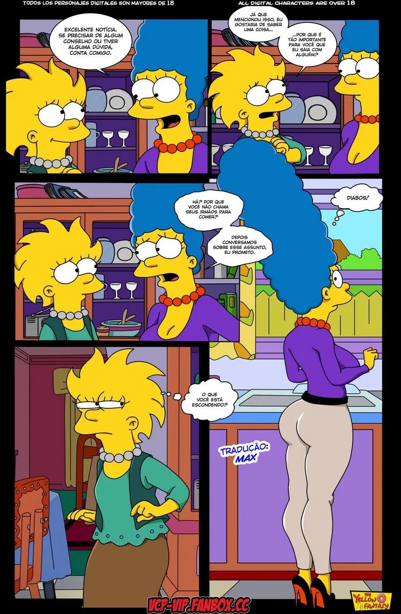 Marge Descobre Segredo de Lisa – A Piranha dos Simpsons em HQ Brasileiro
