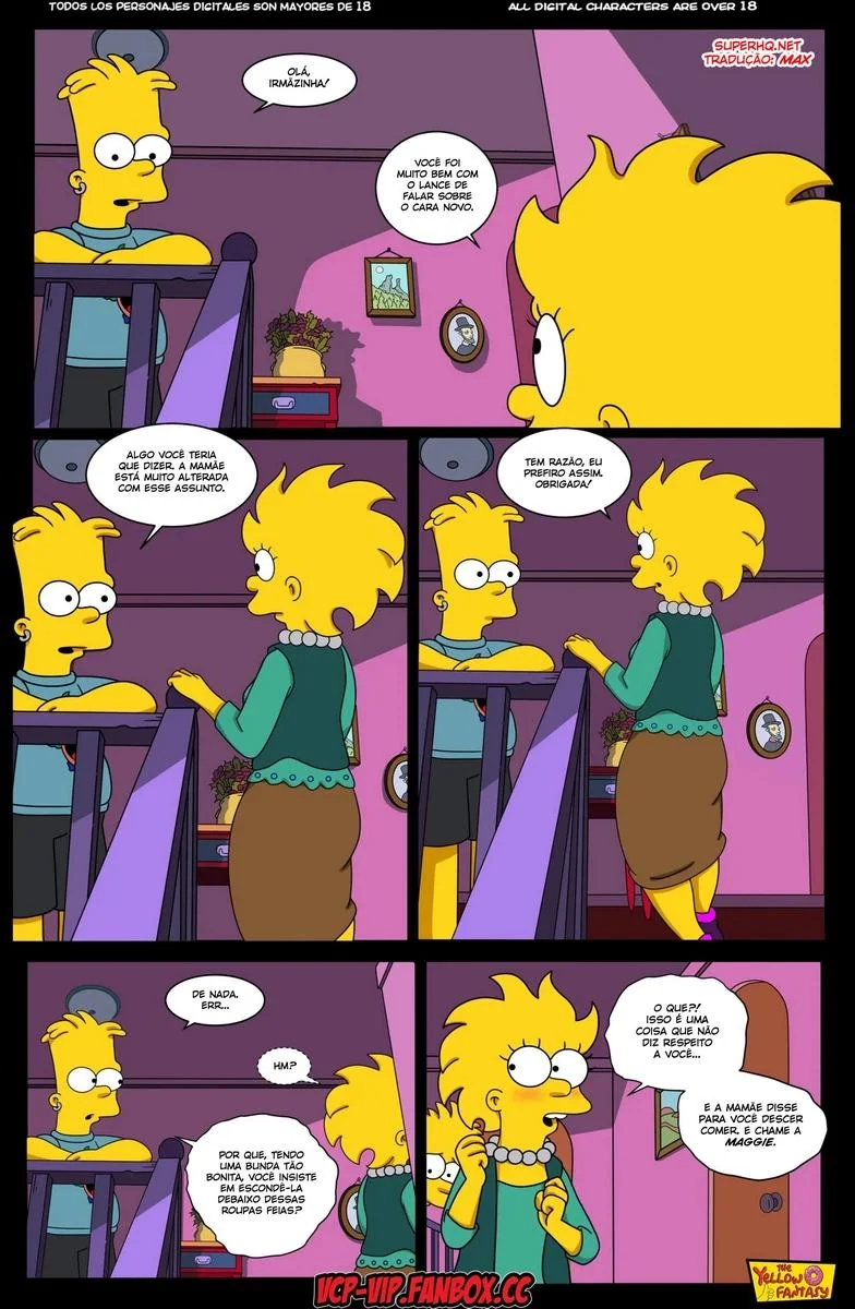 Marge Descobre Segredo de Lisa – A Piranha dos Simpsons em HQ Brasileiro