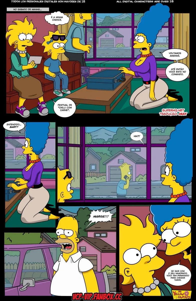 Marge Descobre Segredo de Lisa – A Piranha dos Simpsons em HQ Brasileiro
