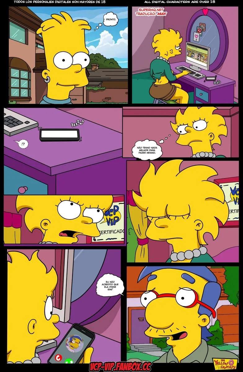 Marge Descobre Segredo de Lisa – A Piranha dos Simpsons em HQ Brasileiro
