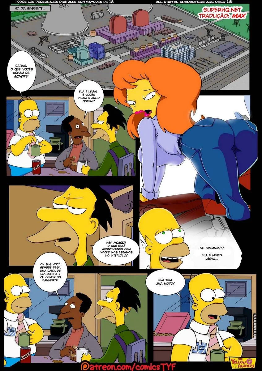 Homer Simpson Comendo a Piranha da Usina – Hentai HQ