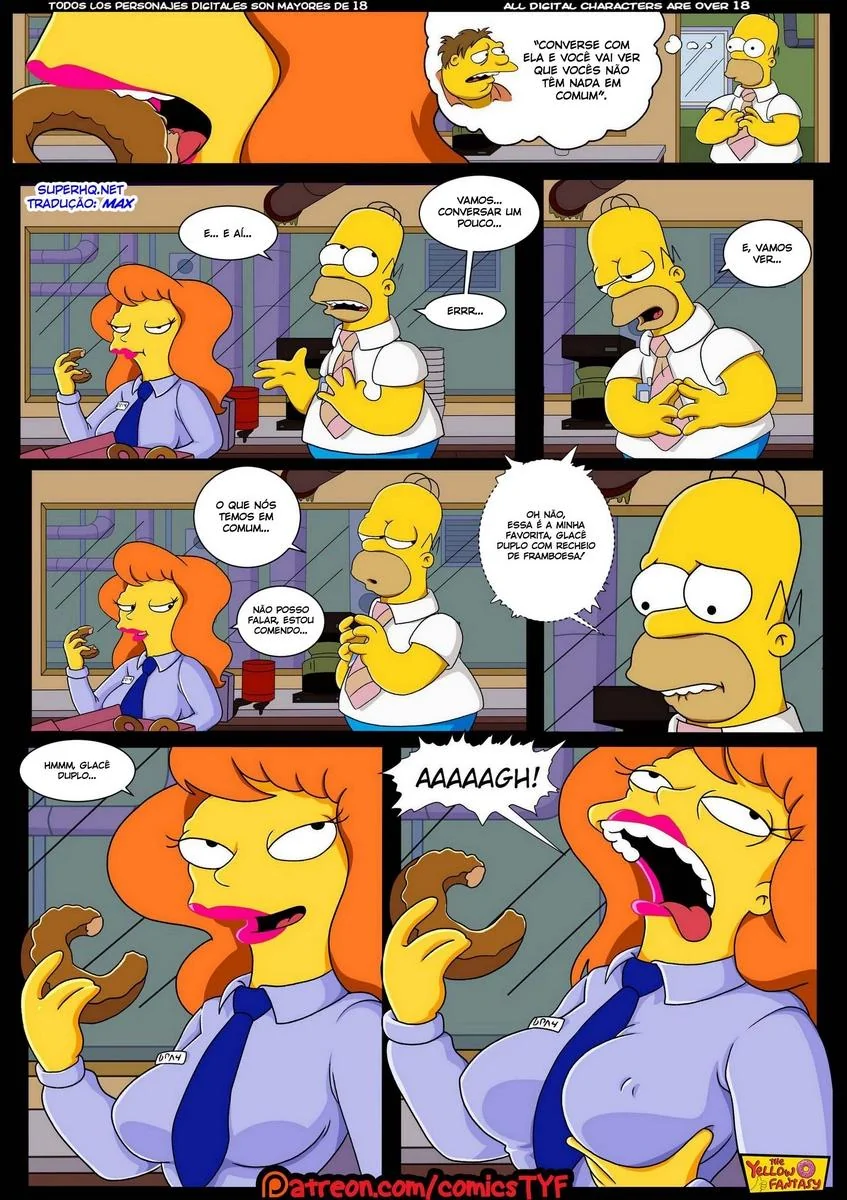 Homer Simpson Comendo a Piranha da Usina – Hentai HQ