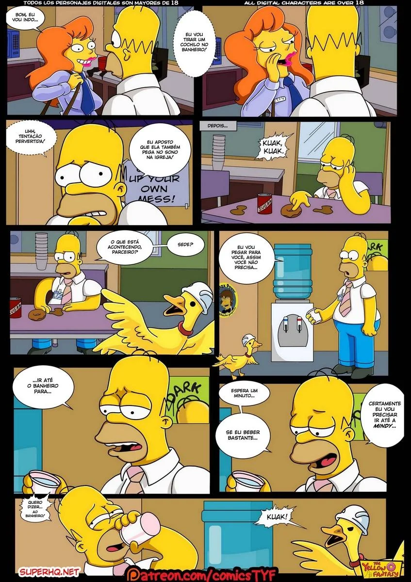 Homer Simpson Comendo a Piranha da Usina – Hentai HQ