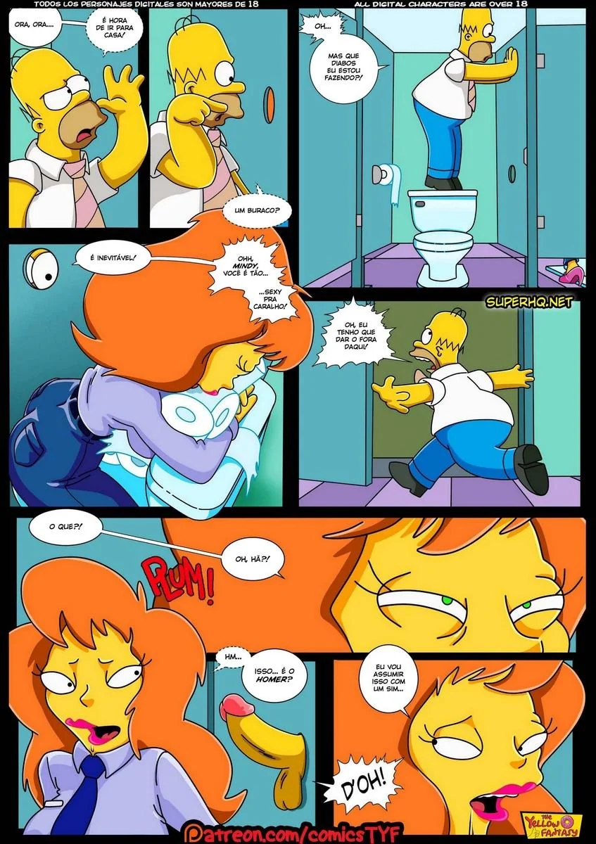 Homer Simpson Comendo a Piranha da Usina – Hentai HQ