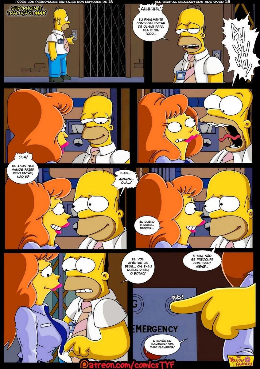 Homer Simpson Comendo a Piranha da Usina – Hentai HQ