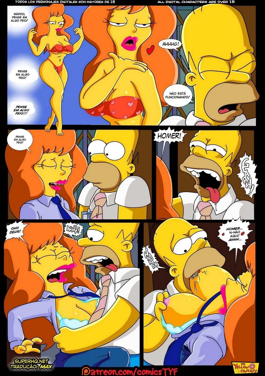 Homer Simpson Comendo a Piranha da Usina – Hentai HQ