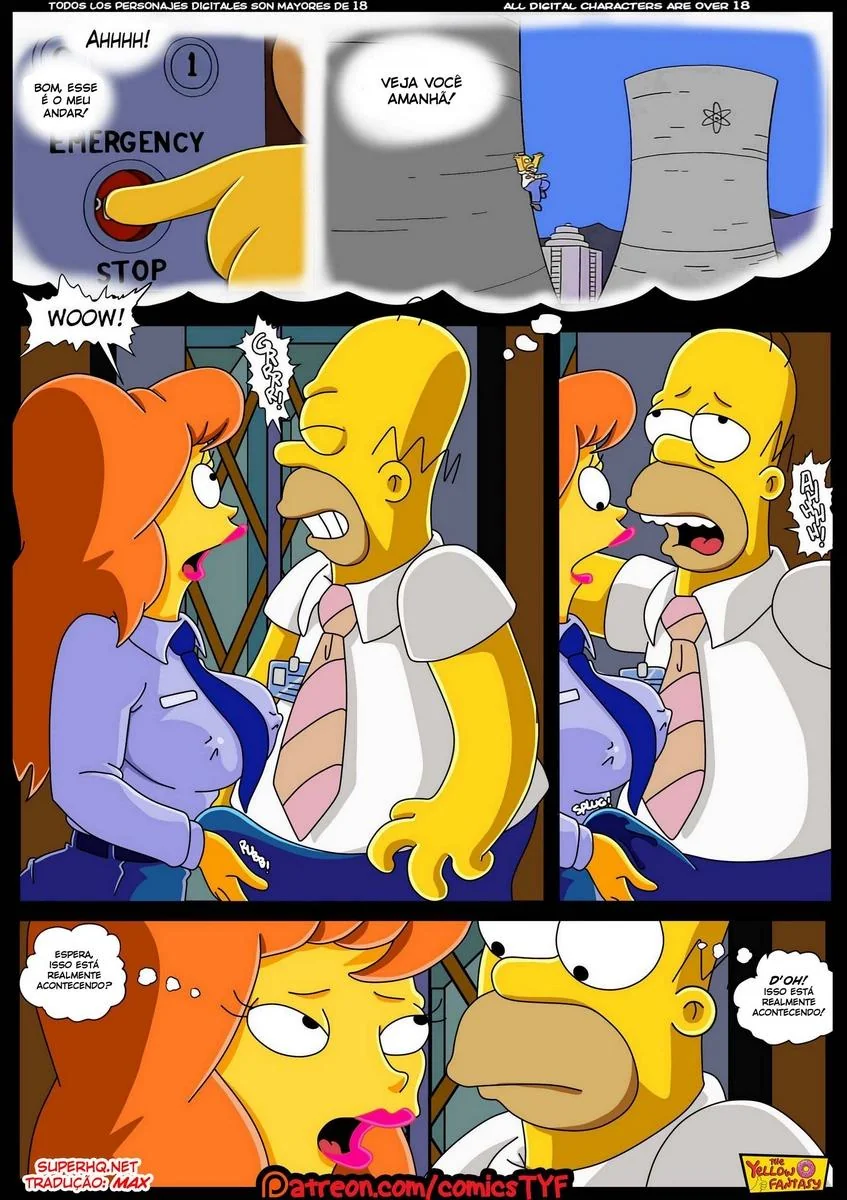 Homer Simpson Comendo a Piranha da Usina – Hentai HQ