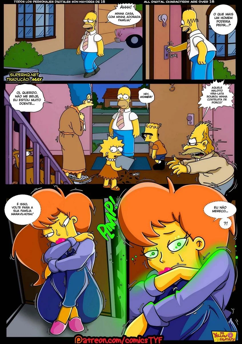 Homer Simpson Comendo a Piranha da Usina – Hentai HQ