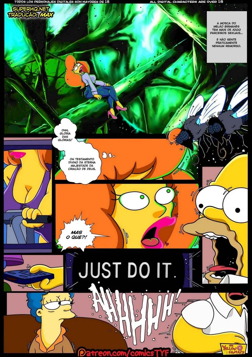 Homer Simpson Comendo a Piranha da Usina – Hentai HQ