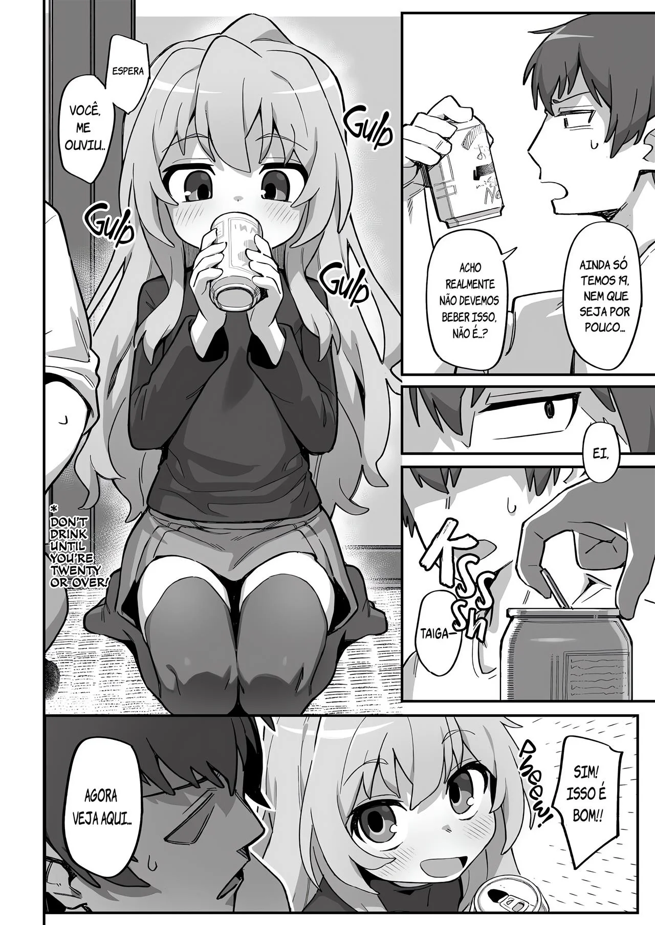 Transando sem controle – Ryuuji e Taiga em hentai HQ Brasileiro