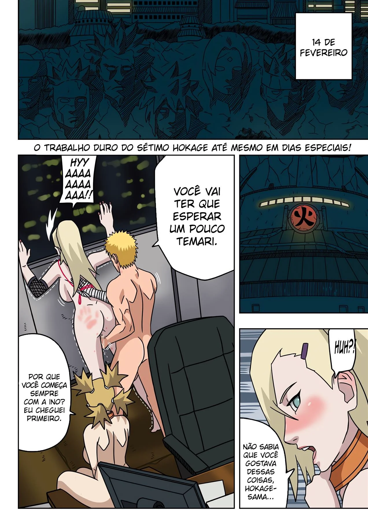 Naruto Hokage e as Piranhas da Vila – Hentai HQ cheio de Piroca e Bucetas Suculentas em HQ Brasileiro