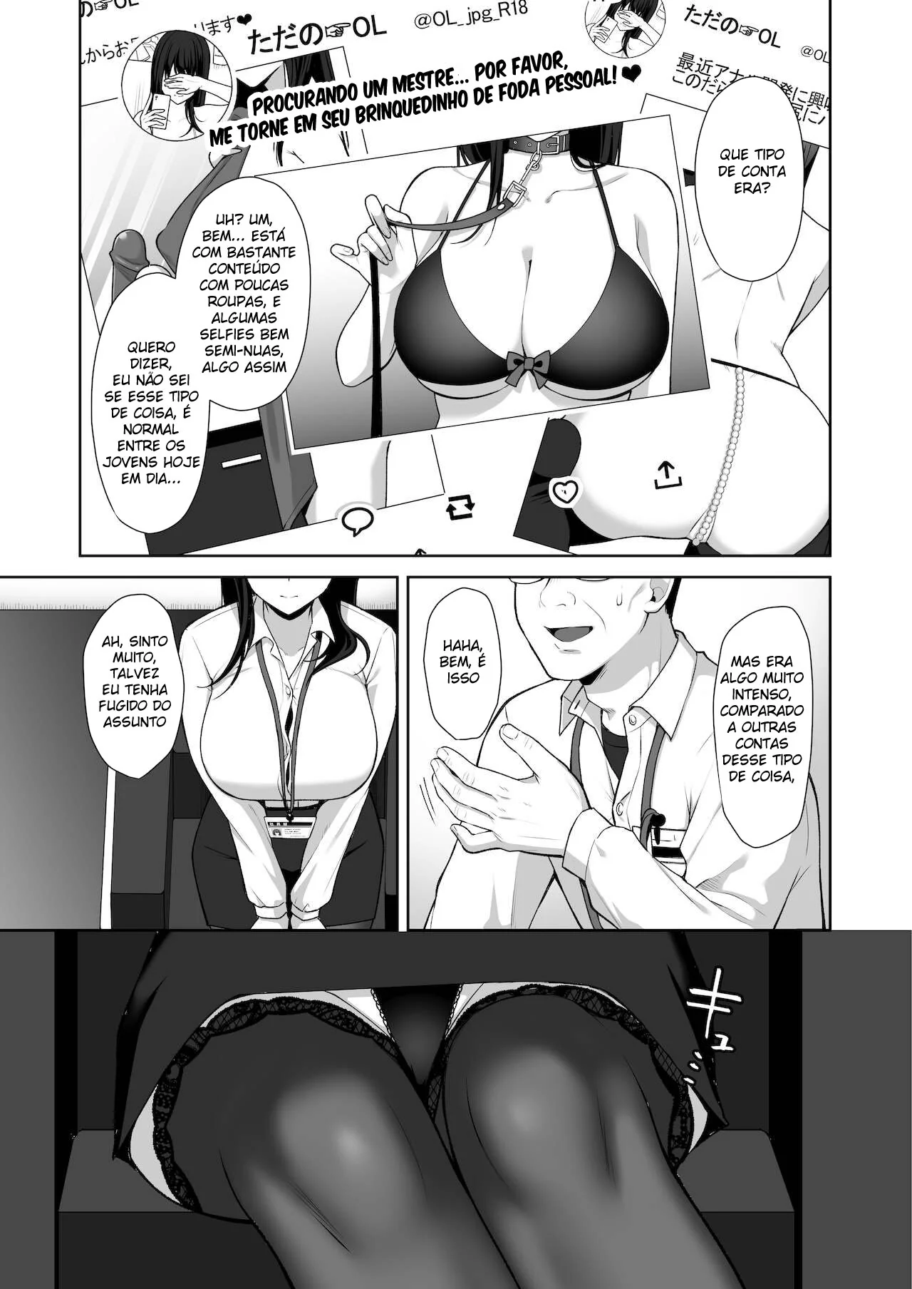 Secretária Safada Dá a Buceta em Agradecimento – Hentai HQ Brasileiro