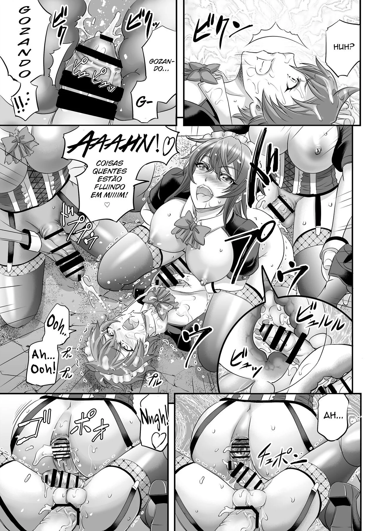 Empregada Doméstica Futanari Fodendo os Garotões da Casa – Hentai HQ Brasileiro