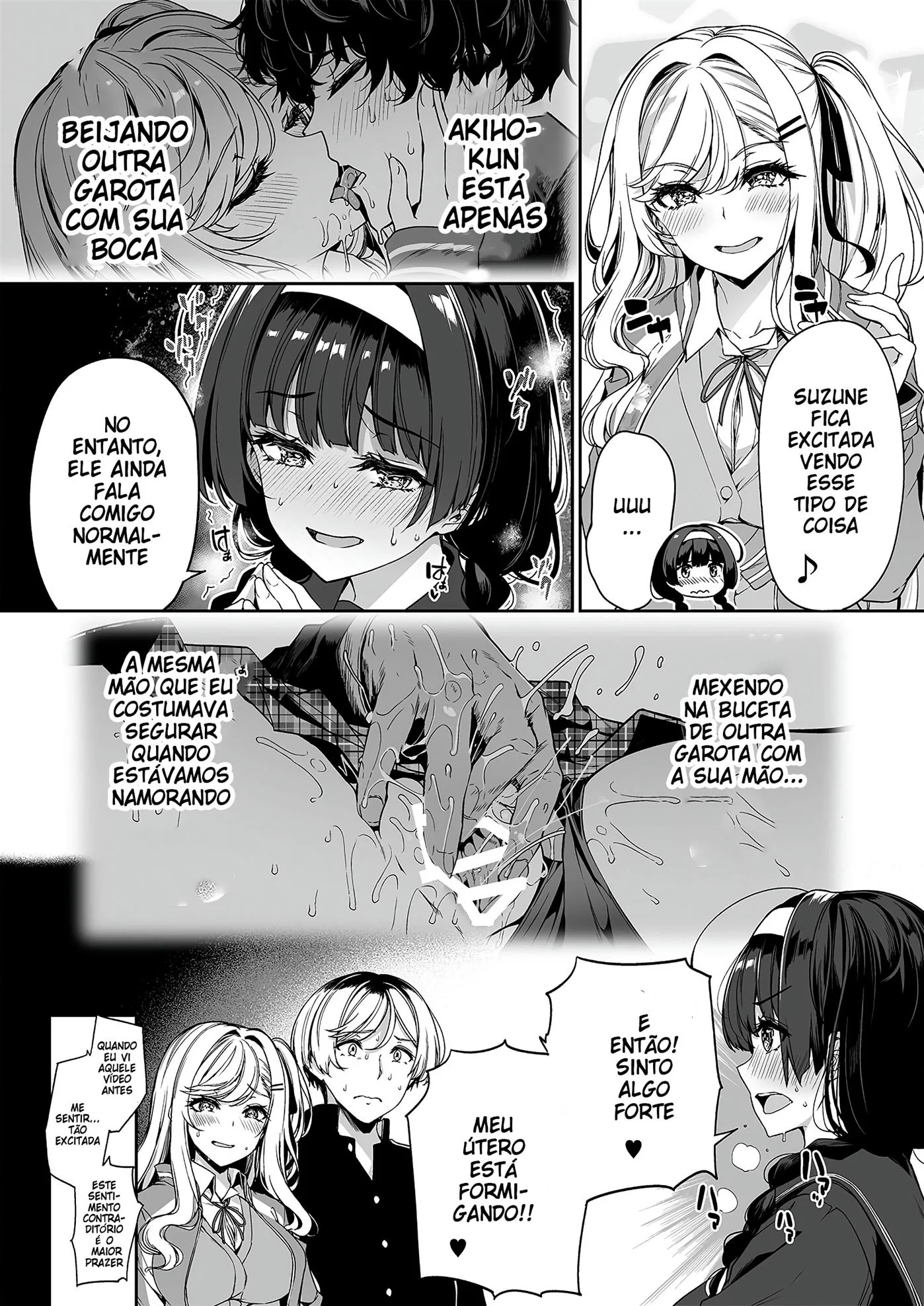 Akiho e sua amiga peituda se destacam em orgias insanas na escola! Em Hentai HQ