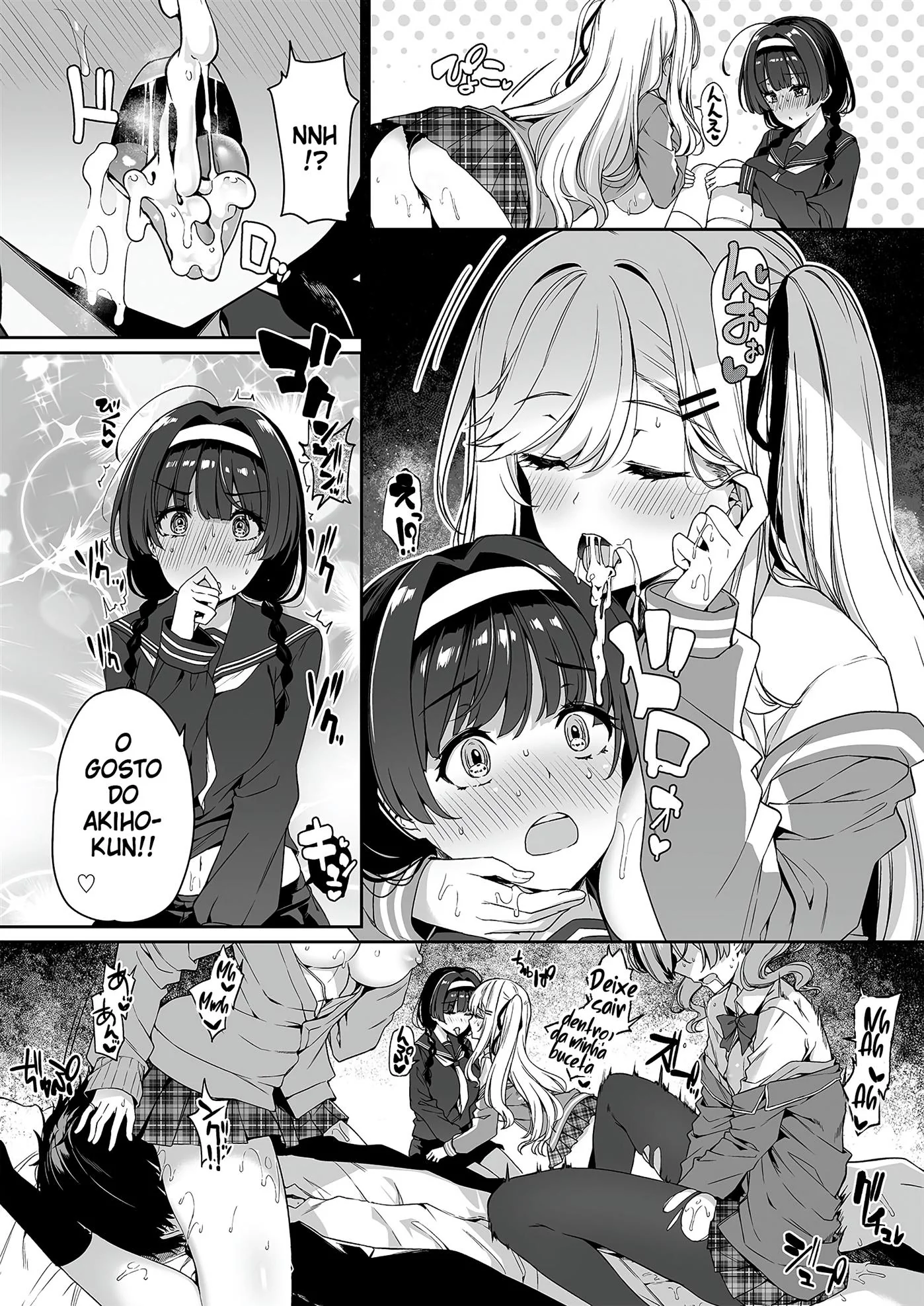 Akiho e sua amiga peituda se destacam em orgias insanas na escola! Em Hentai HQ
