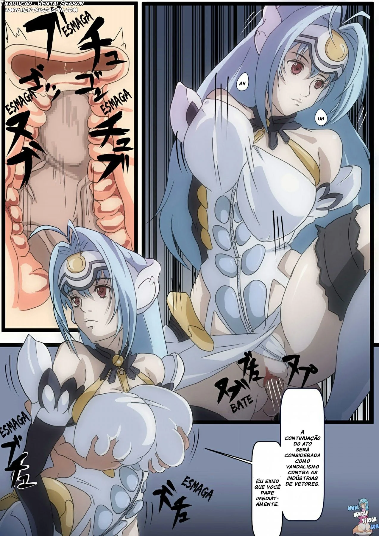Kos-mos: A Piranha do Espaço em Hentai HQ Brasileiro
