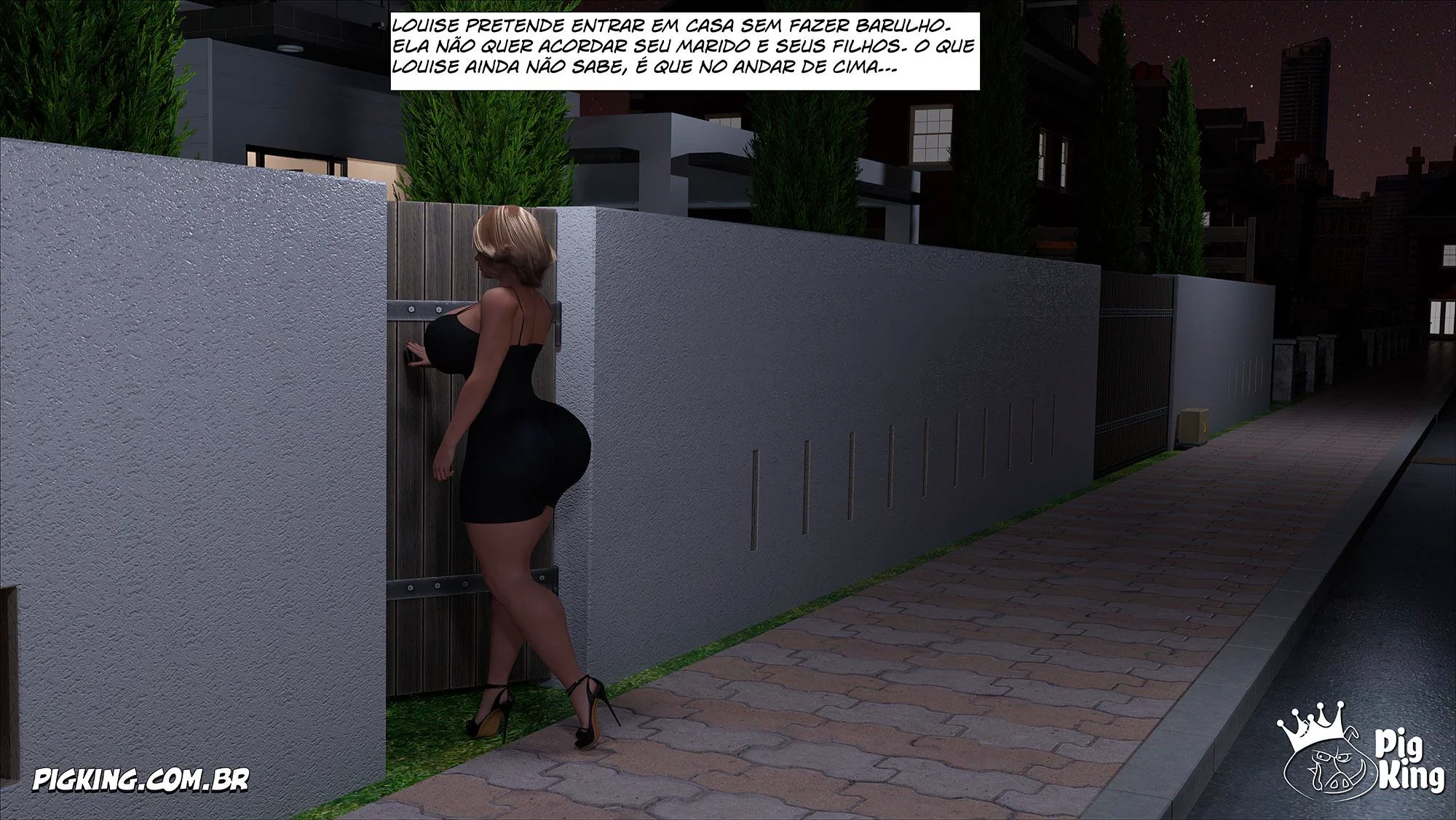 Louise Piranha Levando Pica do Velhote Safado – Hentai 3D em HQ Brasileiro