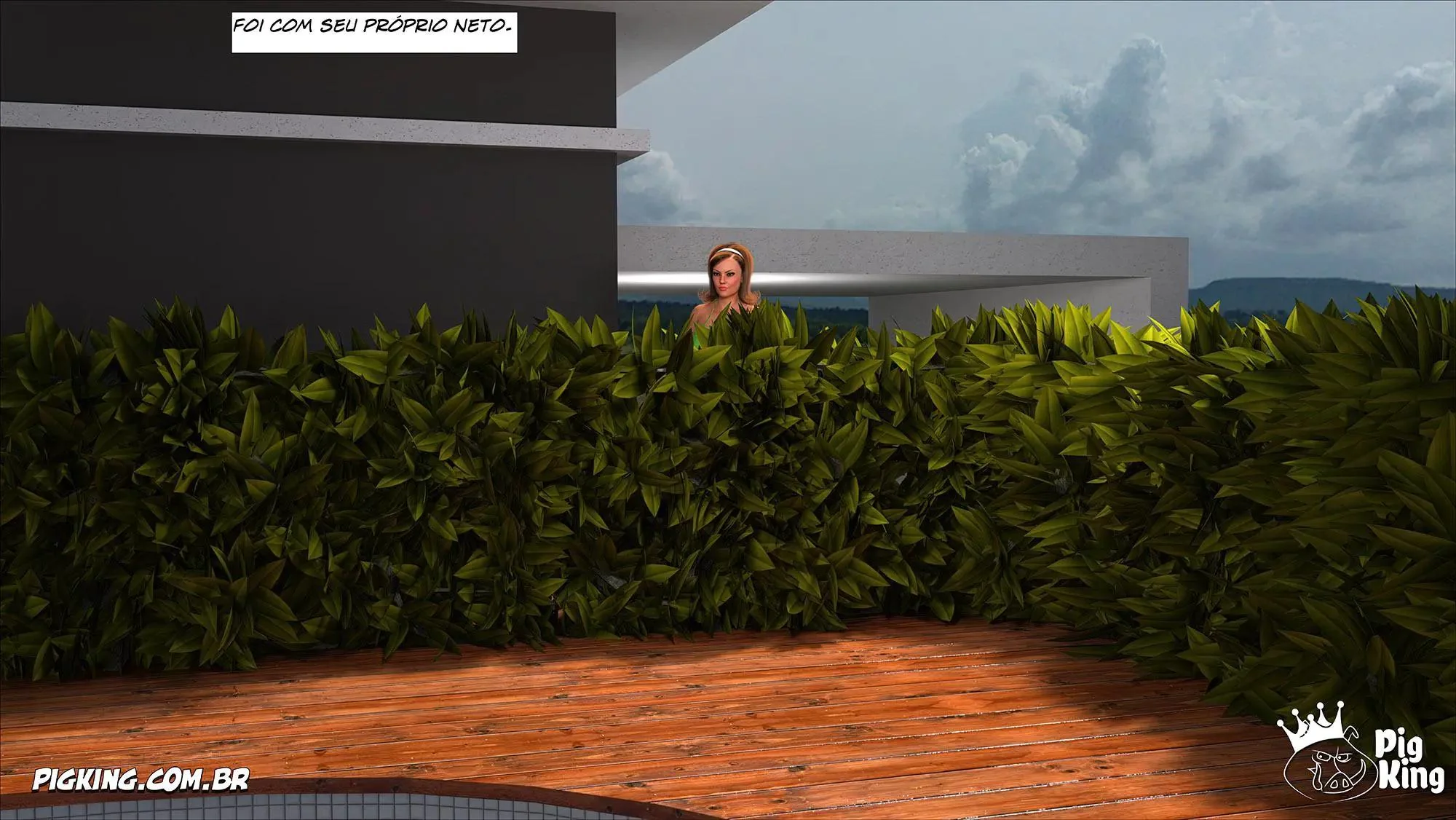 Suruba na Piscina: Mãe, Tia Ana e o Garoto Tarado – Hentai HQ Brasileiro