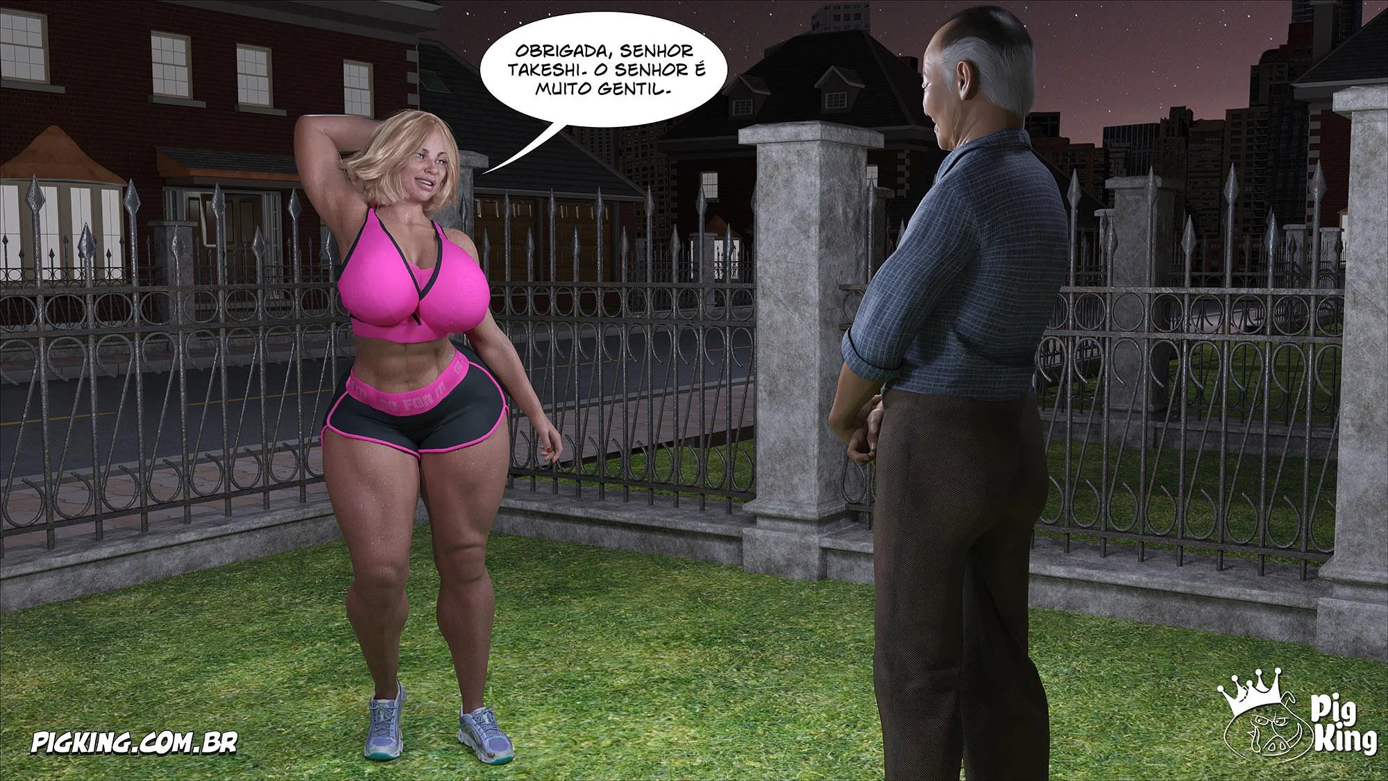 Louise, a Piranha do Banheiro, e o Vizinho Tarado – Hentai HQ Brasileiro