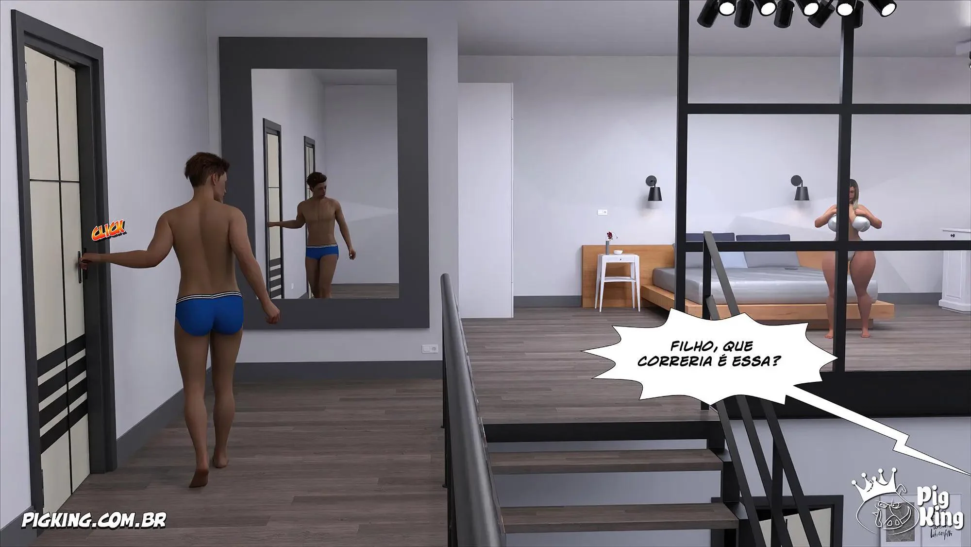 A Buceta da Mãe Viciada na Rola do Filho – Hentai HQ Incesto