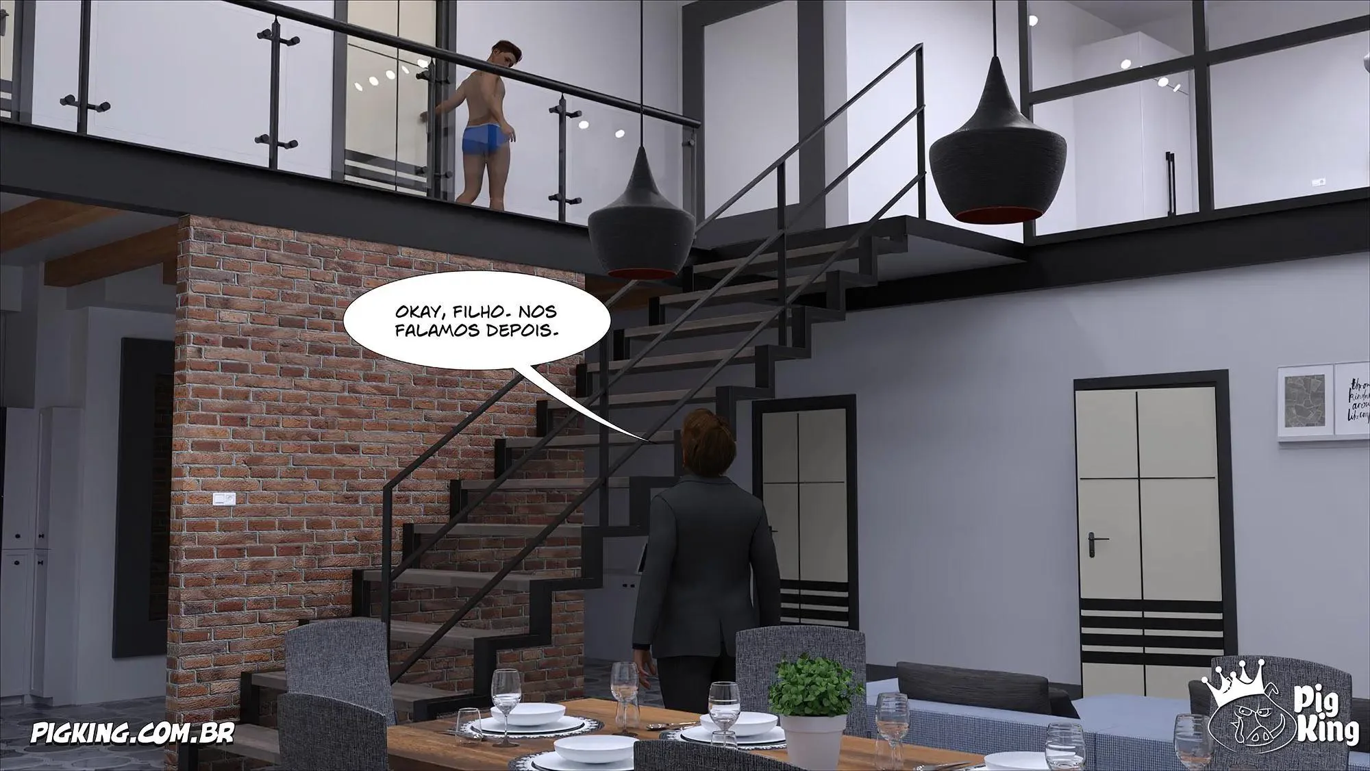 A Buceta da Mãe Viciada na Rola do Filho – Hentai HQ Incesto